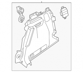 Right arch trim VW Taos 22-25 black