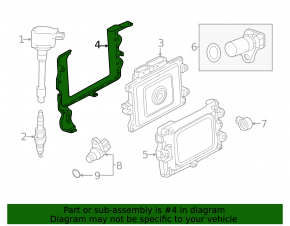 Honda Civic XI FE/FL 22 Engine Computer ECU Bracket - Right