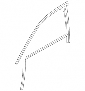 Front left door glass seal Audi A6 C8 19-