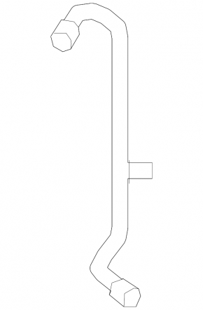 Cooling pipe lower Audi Q7 16- 3.0T