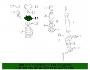 Front left shock absorber support Audi Q7 16-