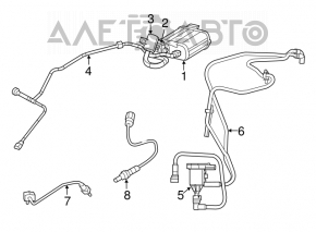 Canister with carbon absorber Chrysler 200 11-12 2.4 without pzev
