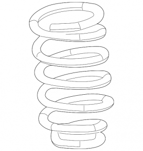 Rear left spring Acura MDX 14-16 stiffness 3 yellow