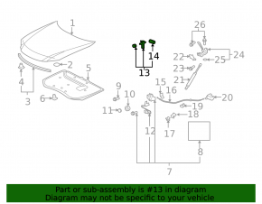 Lexus ES350 hood latch hook 07-12