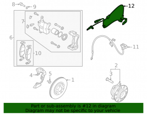 Front left ABS sensor for Kia K5 21-24