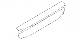 Front boot floor trim VW Tiguan 18-24 black, for 3 rows