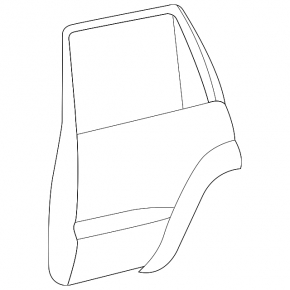 Lexus LX570 16-21 rear right door
