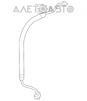 Air conditioning hose compressor-heater first Honda Civic 4d 06-09