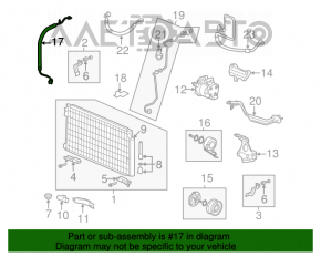 Air conditioning hose compressor-heater first Honda Civic 4d 06-09