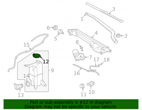 Toyota Sequoia 08-22 Windscreen Washer Cap