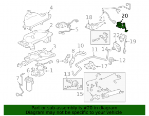 Rear Left Body Height Sensor Lexus RX300 RX330 RX350 04-09