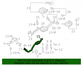 Right intake pipe Audi Q5 8R 13-17 3.0 tfsi