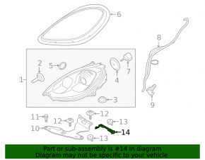 Headlight bracket right Porsche Macan 15-18