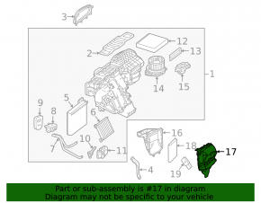 Air intake heater Mercedes GLS-class X166 13-19 assembled two parts