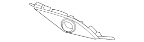 Front bumper parking sensor mount, right, Mercedes EQS-class V297 22-25 AMG pkg