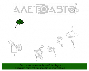 Module srs airbag computer airbags Ford Flex 09-12 dorest
