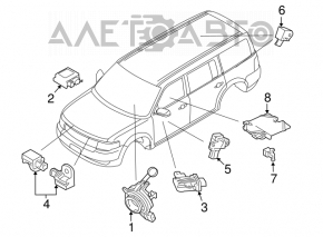 Module srs airbag computer airbags Ford Flex 09-12 dorest