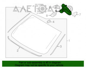 Interior mirror Ford Edge 15-18 black with auto-dimming