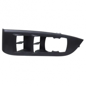 Lincoln MKZ 17-20 front left power window control trim, black, textured