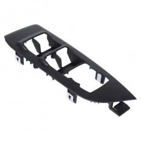 Lincoln MKZ 17-20 front left power window control trim, black, textured