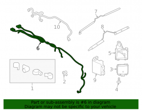 Wiring rear bumper Lincoln Nautilus 19-23 for 4 parking sensors and foot sensor for opening the trunk door