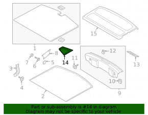 Lincoln Corsair 20-26 trunk pocket