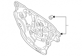 Mazda CX-9 16-23 front right inner door panel