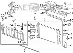 Chevrolet Cruze 16-19 1.4 Water Cooling Radiator