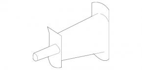 Left front bumper reinforcement fang for Mercedes W164 ML