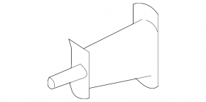 Left front bumper reinforcement fang for Mercedes W164 ML