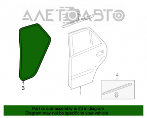 Mercedes W164 ML rear left door seal