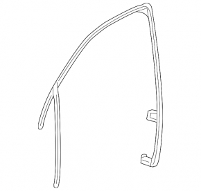 Glass seal front right GMC Terrain 10-17