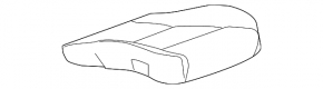 Cadillac CTS 14- heated and ventilated passenger seat cushion trim, black leather