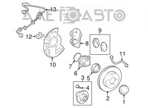 Front left hub for Lexus GX470 03-09