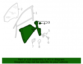 Window lifter with motor front right Audi A6 C8 19-