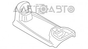Central console rear row Mini Cooper Countryman R60 10-16 black, scratches