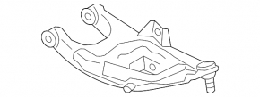 Rear left transverse control arm Infiniti QX56 QX80 10-20