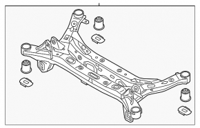 Rear subframe for Kia Optima 16-20