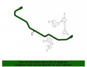 Rear stabilizer bar for Nissan Murano z50 03-07 AWD
