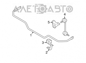 Rear stabilizer bar for Nissan Murano z50 03-07 AWD