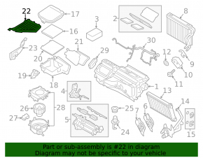 Windscreen wiper grille plastic left BMW X3 F25 11-17