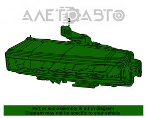 Fog light PTF right Jeep Grand Cherokee WL 21