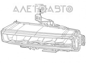Fog light PTF right Jeep Grand Cherokee WL 21