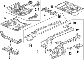 Rear underbody protection Honda CRV 23- HEV