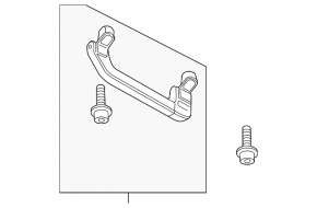 Front right ceiling handle VW Touareg 11-14 gray