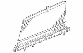 Sunblind rear left door VW Touareg 11-17