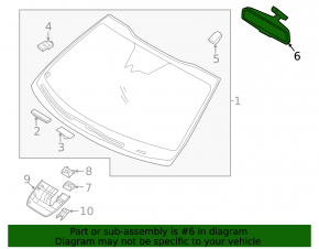 Auto-dimming interior mirror for Hyundai Tucson 22-25