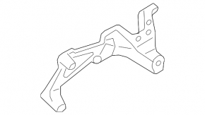 Left engine mount bracket for Audi A6 C8 19-25 3.0T