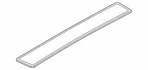 Upper trunk door trim for Nissan Ariya 23-25 gray without glass camera