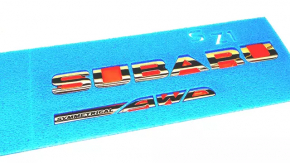 Emblem inscription SUBARU symmetrical AWD trunk door Subaru Forester 14-18 SJ